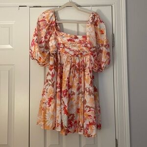 Emerson Poplin Puff Sleeve Mini Dress